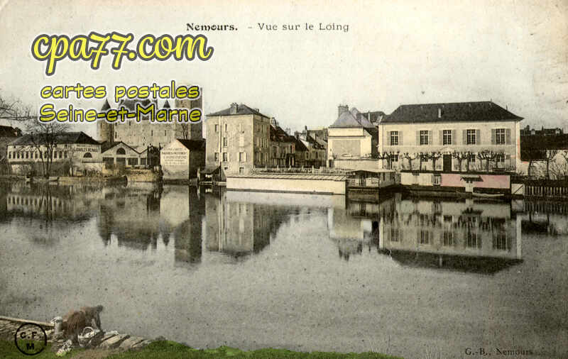Nemours (Seine-et-Marne) - Vue sur le Loing