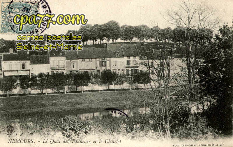 Nemours (Seine-et-Marne) - Le Quai des Tanneurs et le Châtelet