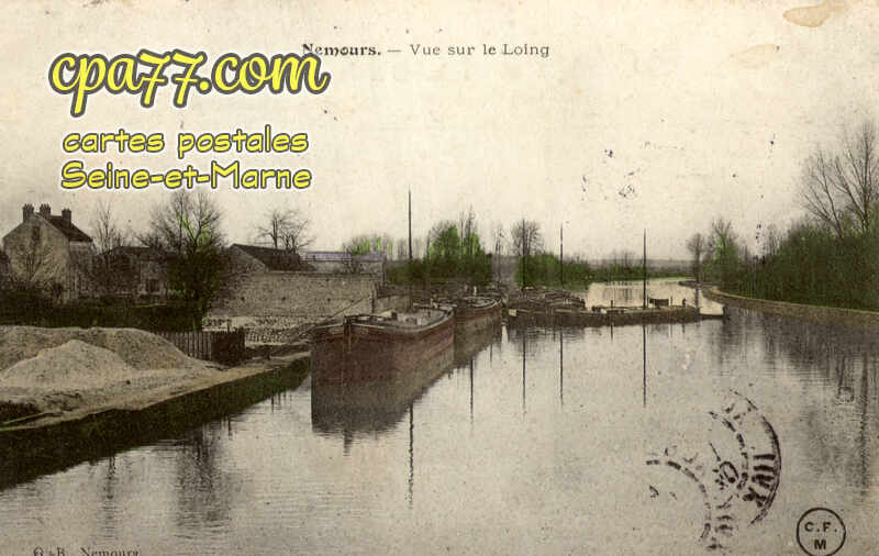 Nemours (Seine-et-Marne) - Vue sur le Loing