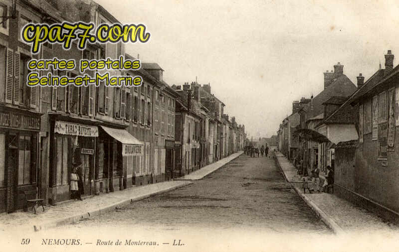 Nemours (Seine-et-Marne) - Route de Montereau