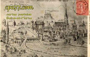Nemours (Seine-et-Marne) - Nemours, à vol d&rsquo;oiseau en 1620