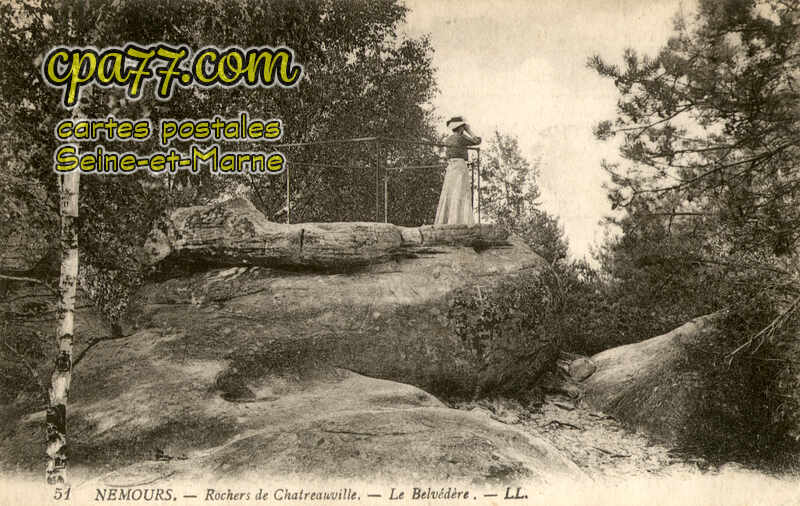 Nemours (Seine-et-Marne) - Rochers de Chatreauville – Le Belvédère