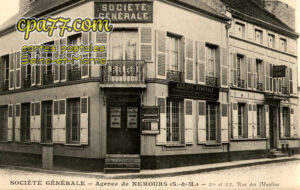 Nemours (Seine-et-Marne) - Agence Société Générale, 20 et 22, Rue des Moulins