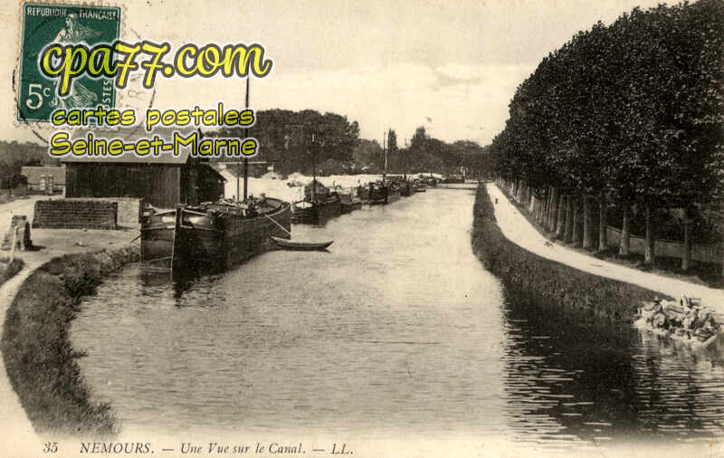 Nemours (Seine-et-Marne) - Une Vue sur le Canal