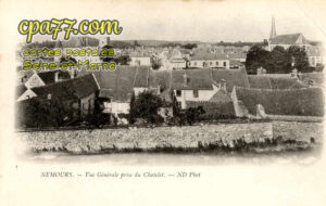 Nemours (Seine-et-Marne) - Vue générale prise du Châtelet