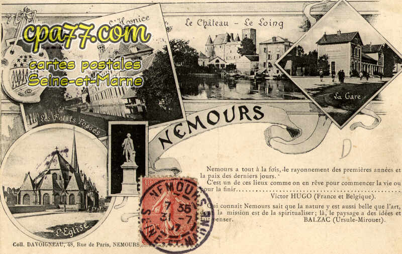 Nemours (Seine-et-Marne) - Souvenir de Nemours