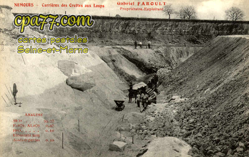 Nemours (Seine-et-Marne) - Carrière des Crettes aux Loups