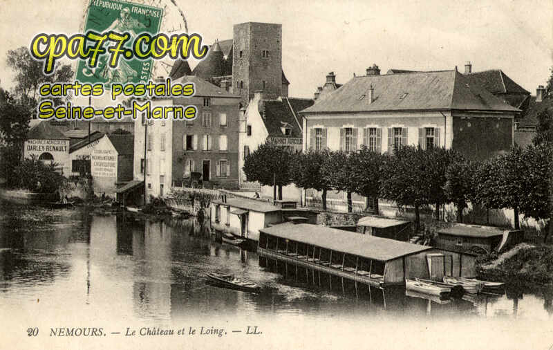 Nemours (Seine-et-Marne) - Le Château et le Loing