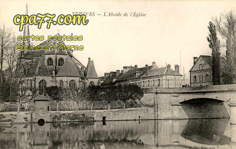 Nemours (Seine-et-Marne) - L&rsquo;Abside de l&rsquo;Eglise