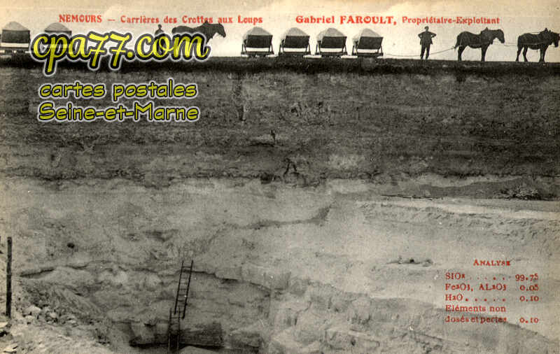 Nemours (Seine-et-Marne) - Carrières des Crettes aux loups