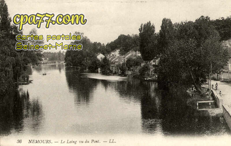 Nemours (Seine-et-Marne) - Le Loing vu du Pont
