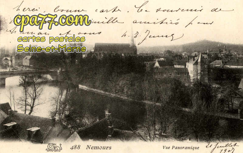 Nemours (Seine-et-Marne) - Vue Panoramique