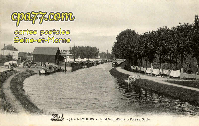 Nemours (Seine-et-Marne) - Canal Saint-Pierre – Port au Sable