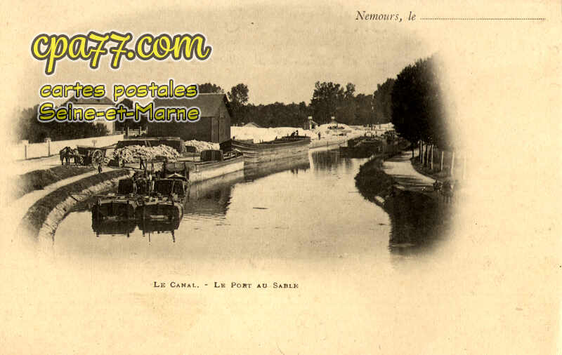 Nemours (Seine-et-Marne) - Le Canal – Le Port au Sable