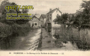 Nemours (Seine-et-Marne) - Le Barrage et la Tuillerie de Diamants