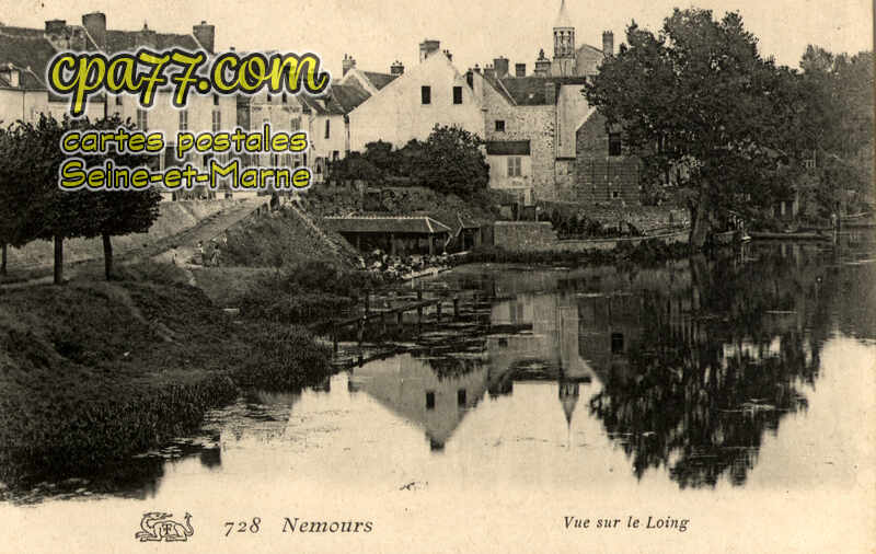 Nemours (Seine-et-Marne) - Vue sur le Loing