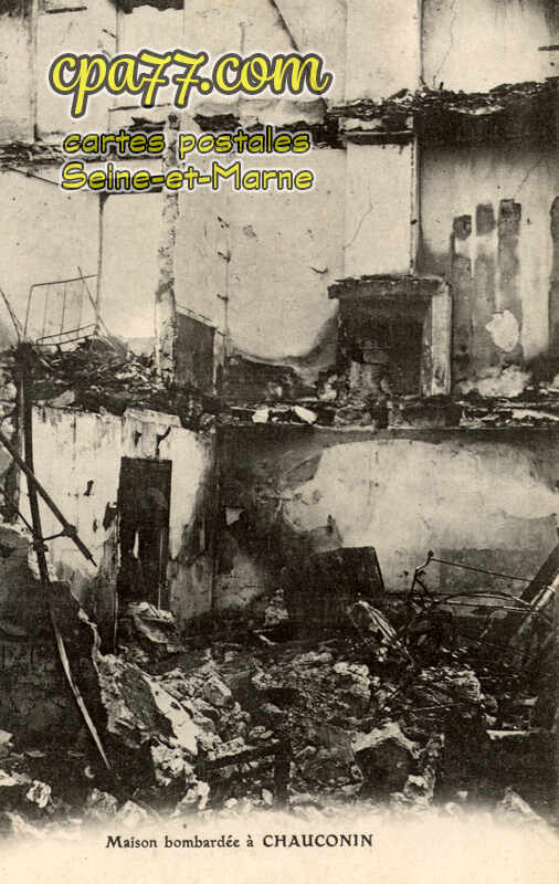 Chauconin Neufmontiers (Seine-et-Marne) - Maison bombardée à Chauconin