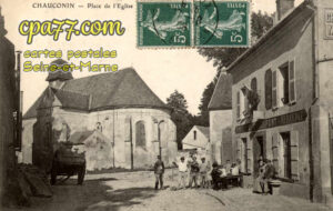 Chauconin Neufmontiers (Seine-et-Marne) - Place de l&rsquo;église