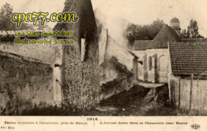 Chauconin Neufmontiers (Seine-et-Marne) - Ferme incendiée à Chauconin, près de Meaux