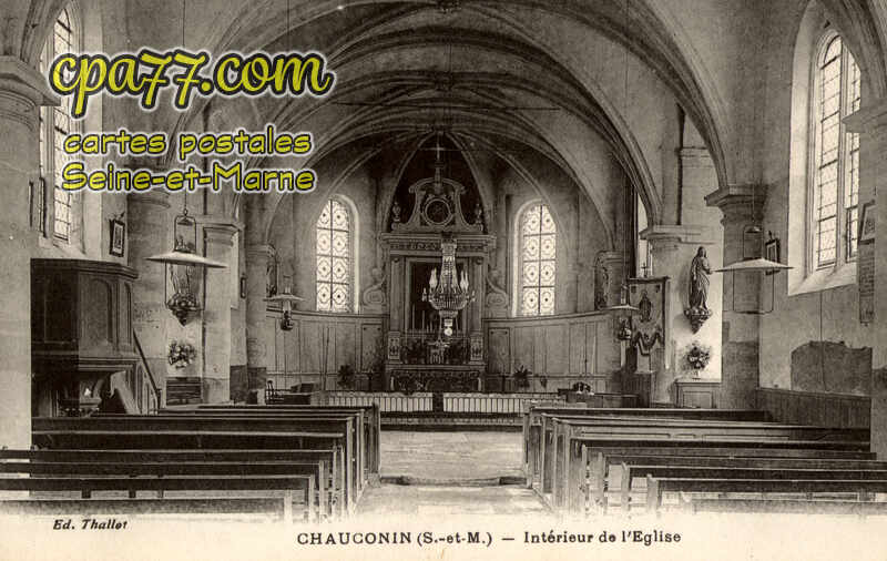 Chauconin Neufmontiers (Seine-et-Marne) - Intérieur de l&rsquo;église
