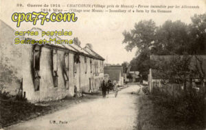 Chauconin Neufmontiers (Seine-et-Marne) - Ferme incendiée par les Allemands