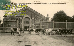 Noisiel (Seine-et-Marne) - La Ferme modèle – Le retour du champs