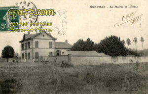Nonville (Seine-et-Marne) - La Mairie et l&rsquo;Ecole