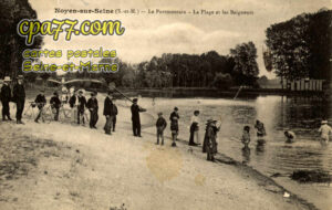 Noyen Sur Seine (Seine-et-Marne) - Le Portmontain – La Plage et las Baigneurs