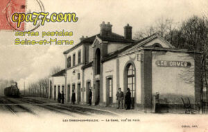 Les Ormes Sur Voulzie (Seine-et-Marne) - La Gare vue de face