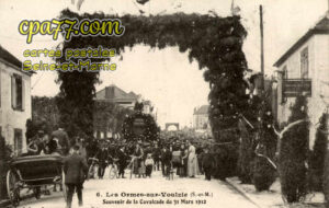 Les Ormes Sur Voulzie (Seine-et-Marne) - Souvenir de la Calvacade du 31 Mars 1912