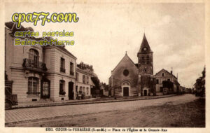 Ozoir La Ferrière (Seine-et-Marne) - Place de l&rsquo;Eglise et la Grande-Rue