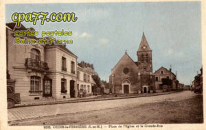 Ozoir La Ferrière (Seine-et-Marne) - Place de l&rsquo;Eglise et la Grande Rue