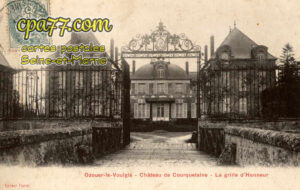 Ozouer Le Voulgis (Seine-et-Marne) - Château de Courquetaine – La grille d&rsquo;Honneur