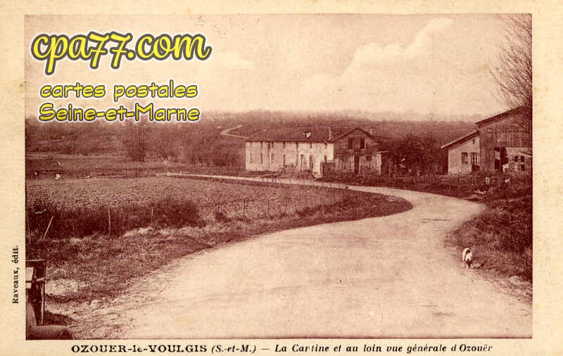 Ozouer Le Voulgis (Seine-et-Marne) - La Cantine et au loin vue générale d&rsquo;Ozouër
