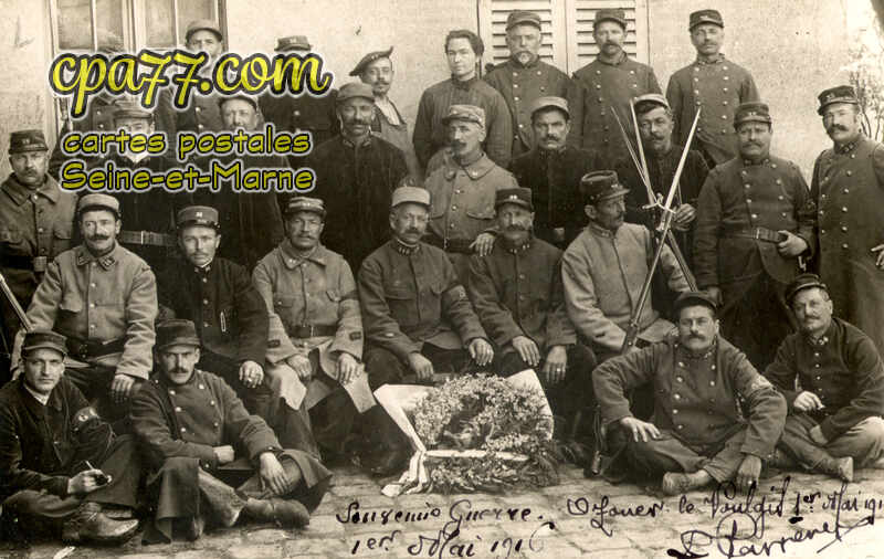 Ozouer Le Voulgis (Seine-et-Marne) - Carte Photo Souvenir de Guerre – 1er Mai 1916