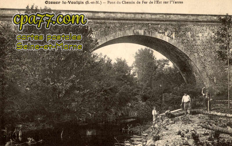 Ozouer Le Voulgis (Seine-et-Marne) - Pont du Chemin de Fer de l&rsquo;Est sur l&rsquo;Yerres
