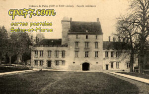 Paley (Seine-et-Marne) - Château de Paley (XIIe et XIIIe siècles) – Façade intérieure