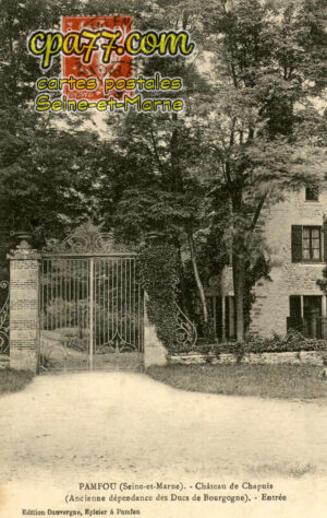 Pamfou (Seine-et-Marne) - Château de Chapuis (Ancienne dépendance des Ducs de Bourgogne). Entrée