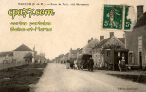 Pamfou (Seine-et-Marne) - Route de Paris, côté Montereau