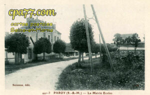 Paroy (Seine-et-Marne) - La Mairie Ecoles
