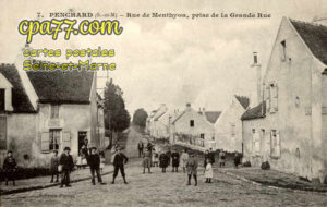 Penchard (Seine-et-Marne) - Rue de Menthyon, prise de la Grande Rue
