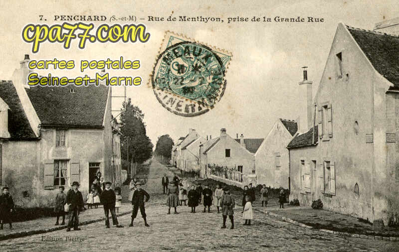 Penchard (Seine-et-Marne) - Rue de Monthyon, prise de la Grande Rue