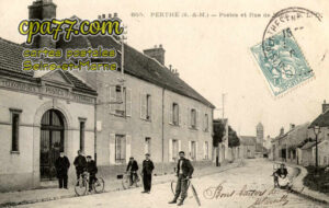 Perthes En Gâtinais (Seine-et-Marne) - Poste et rue de Milly