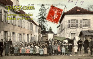 Le Pin (Seine-et-Marne) - Rue de la Mairie – Groupe Scolaire