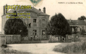 Poincy (Seine-et-Marne) - La Mairie et l&rsquo;Ecole