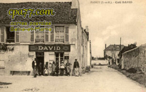 Poincy (Seine-et-Marne) - Café DAVID