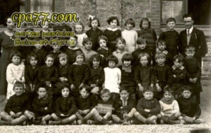 Pommeuse (Seine-et-Marne) - Carte Photo – Photo de classe le 7-04-33