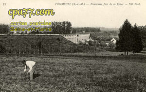 Pommeuse (Seine-et-Marne) - Panorama pris de la Côte