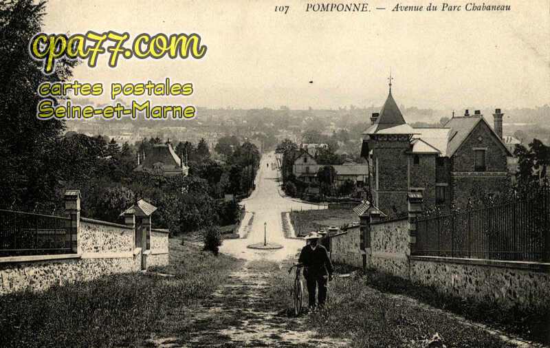 Pomponne (Seine-et-Marne) - Avenue du Parc Chabaneau