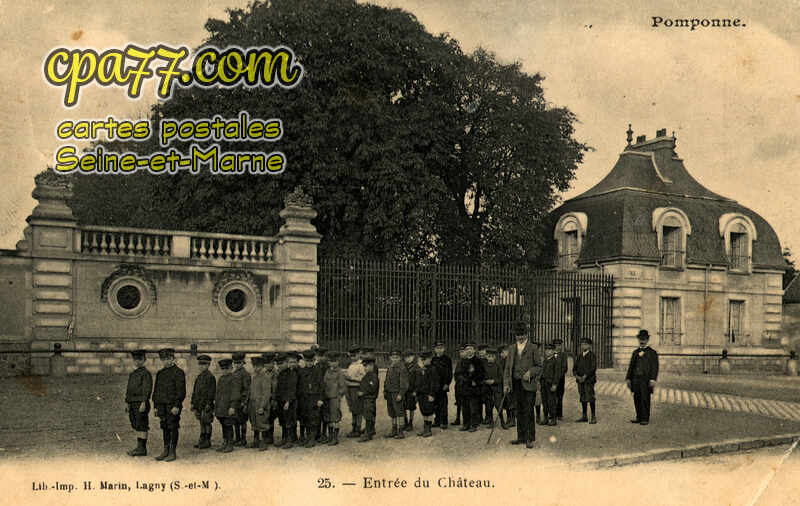 Pomponne (Seine-et-Marne) - Entrée du Château (en l&rsquo;état)